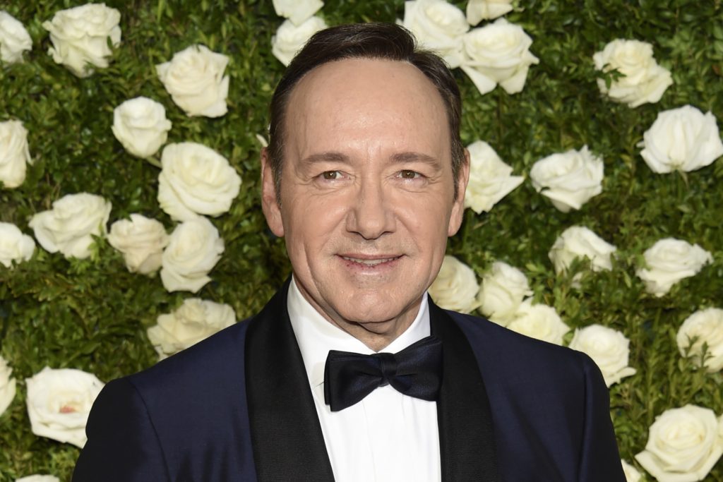 FILE - In this June 11, 2017, file photo, Kevin Spacey arrives at the 71st annual Tony Awards at Radio City Music Hall in New York. Spacey says he is “beyond horrified” by allegations that he made sexual advances on a teen boy in 1986. Spacey posted on Twitter that he does not remember the encounter but apologizes for the behavior. (Photo by Evan Agostini/Invision/AP, File)