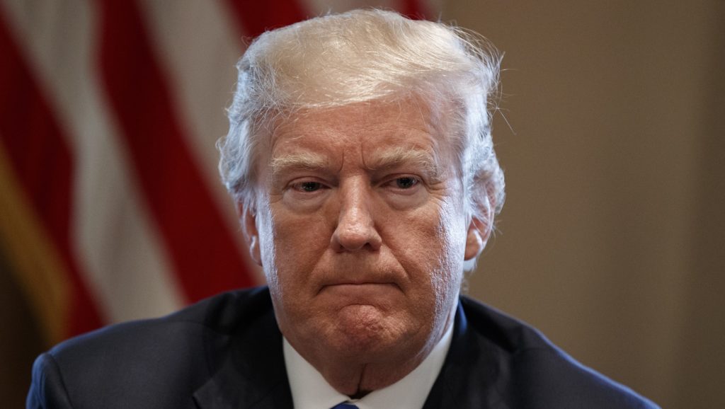 President Donald Trump listens during a meeting with lawmakers on immigration policy in the Cabinet Room of the White House, Tuesday, Jan. 9, 2018, in Washington. (AP Photo/Evan Vucci)