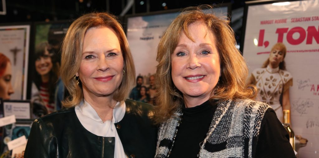 SAG Awards Committee Chair and SAG-AFTRA Foundation Board President JoBeth Williams, left, and SAG-AFTRA Foundation Executive Director Cyd Wilson pose for a photo at the 24th Annual Screen Actors Guild Awards Ceremony 'Cocktails with the SAG Awards' behind the scenes event at the Shrine Auditorium and Expo Hall on Thursday, Jan. 18, 2018, in Los Angeles. (Photo by Willy Sanjuan/Invision/AP)