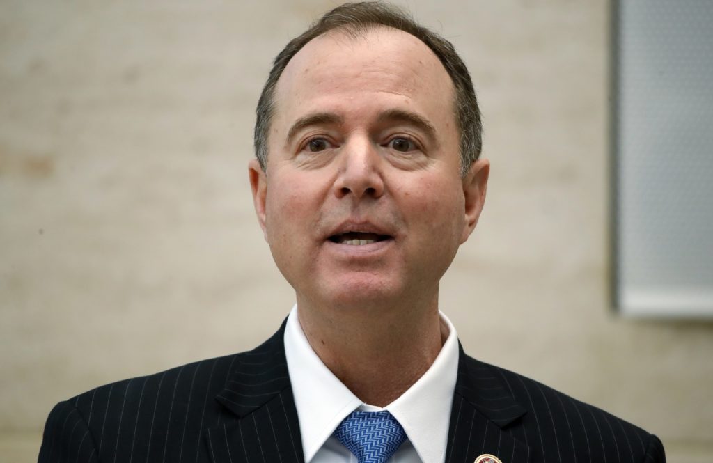 Rep. Adam Schiff, D- Calif., ranking member of the House Intelligence Committee, speaks at the University of Pennsylvania in Philadelphia, Thursday, Feb. 1, 2018. (AP Photo/Matt Rourke)