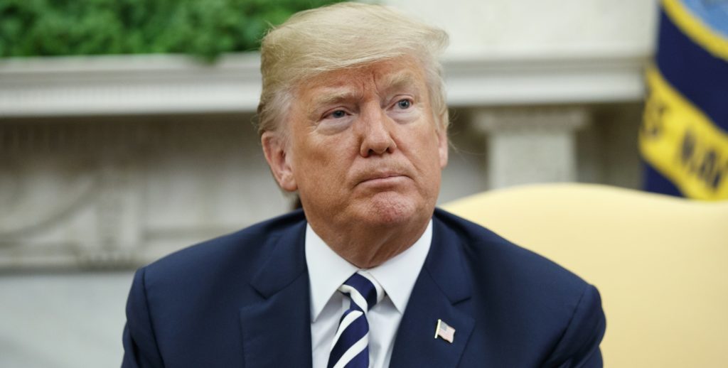 President Donald Trump pauses during a meeting with Saudi Crown Prince Mohammed bin Salman in the Oval Office of the White House, Tuesday, March 20, 2018, in Washington. (AP Photo/Evan Vucci)