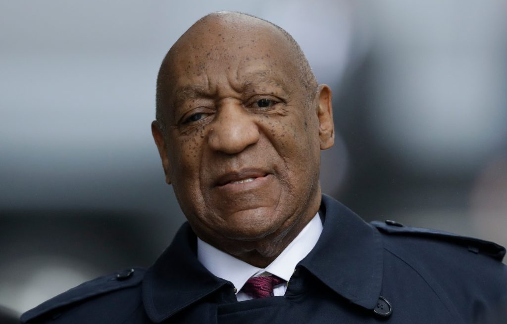 Bill Cosby arrives for his sexual assault trial, Wednesday, April 25, 2018, at the Montgomery County Courthouse in Norristown, Pa. (AP Photo/Matt Slocum)