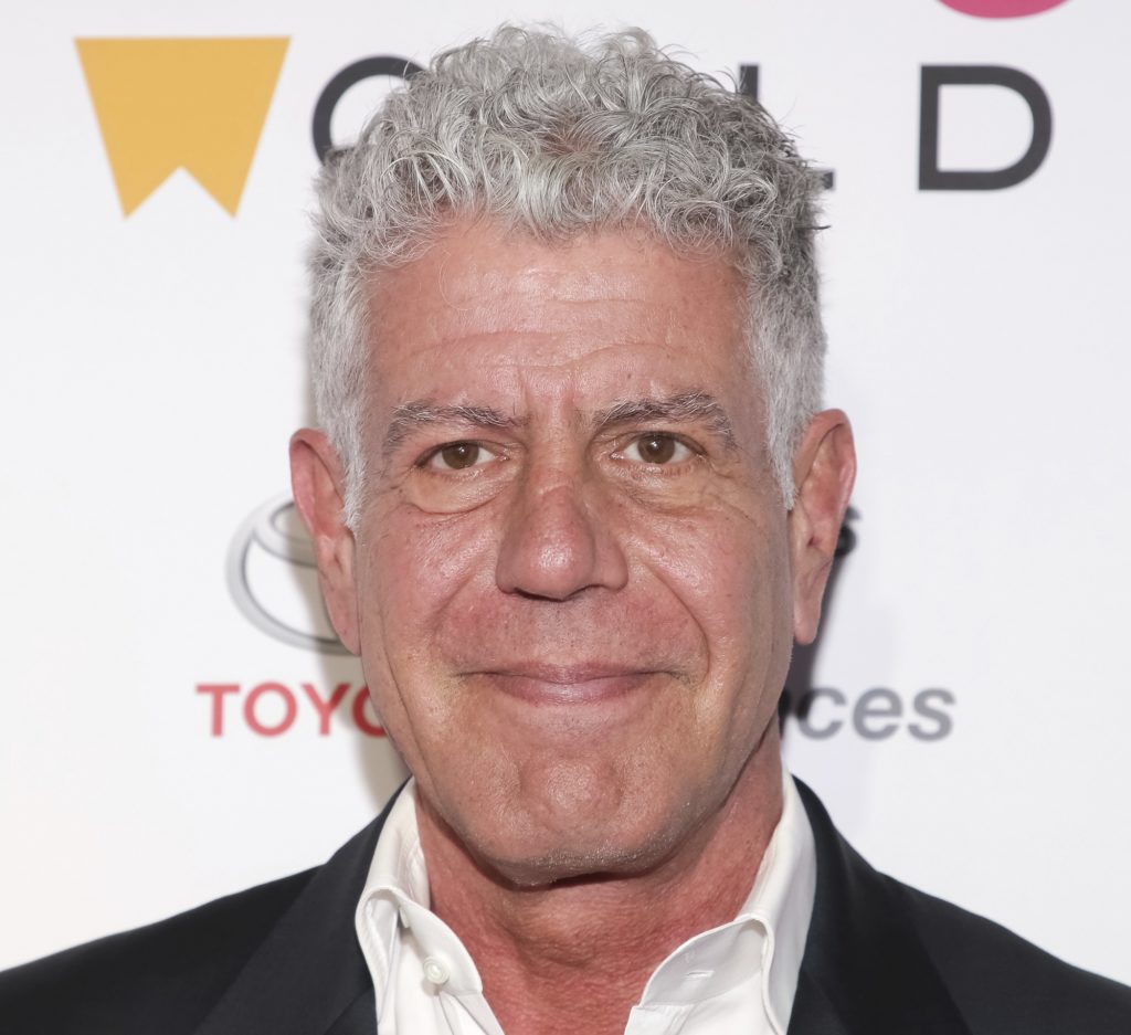 Author/chef Anthony Bourdain attends the Women in the World Summit opening night at the David H. Koch Theater on Thursday, April 12, 2018, in New York. (Photo by Brent N. Clarke/Invision/AP)