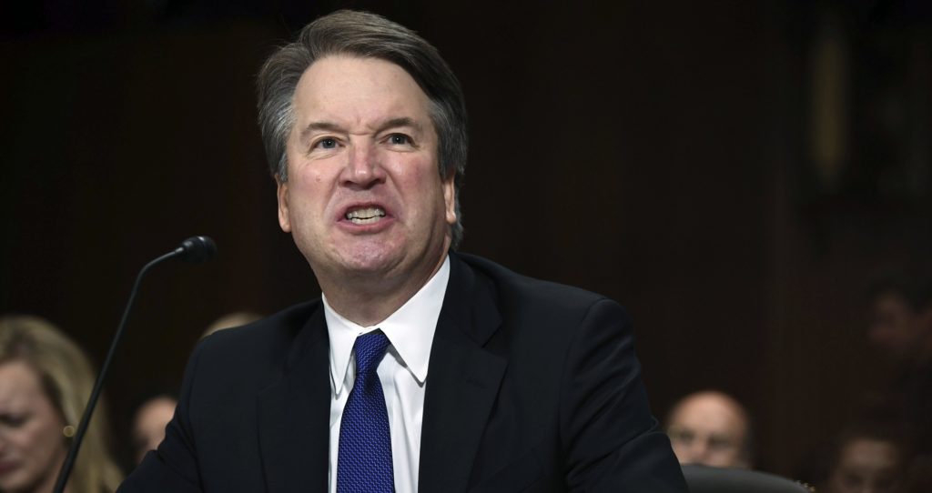 Supreme Court nominee Judge Brett Kavanaugh gives his opening statement before the Senate Judiciary Committee, Thursday, Sept. 27, 2018 on Capitol Hill in Washington. (Saul Loeb/Pool Image via AP)