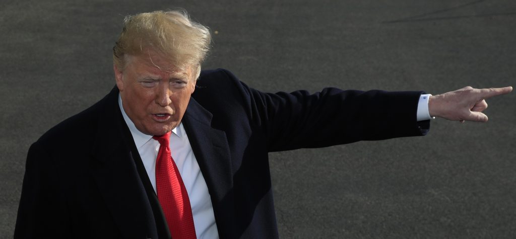 President Donald Trump speaks to reporters on the South Lawn before leaving the White House in Washington, Thursday, Nov. 29, 2018 to attend the G20 Summit in Buenos Aires, Argentina. (AP Photo/Manuel Balce Ceneta)