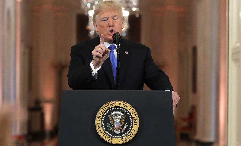 President Donald Trump speaks during a news conference in the East Room of the White House, Wednesday, Nov. 7, 2018, in Washington. (AP Photo/Evan Vucci)