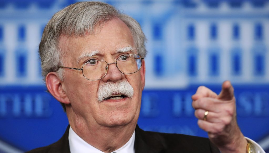 National security adviser John Bolton speaks to reporters during the daily press briefing in the Brady press briefing room at the White House in Washington, Tuesday, Nov. 27, 2018. (AP Photo/Manuel Balce Ceneta)
